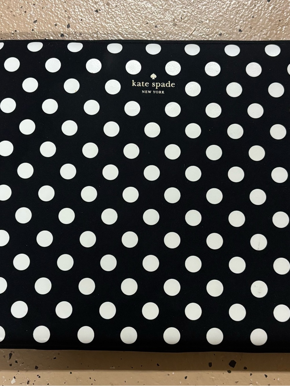 TWO kate spade navy floral and black polka dot laptop sleeves - Picture 5 of 7